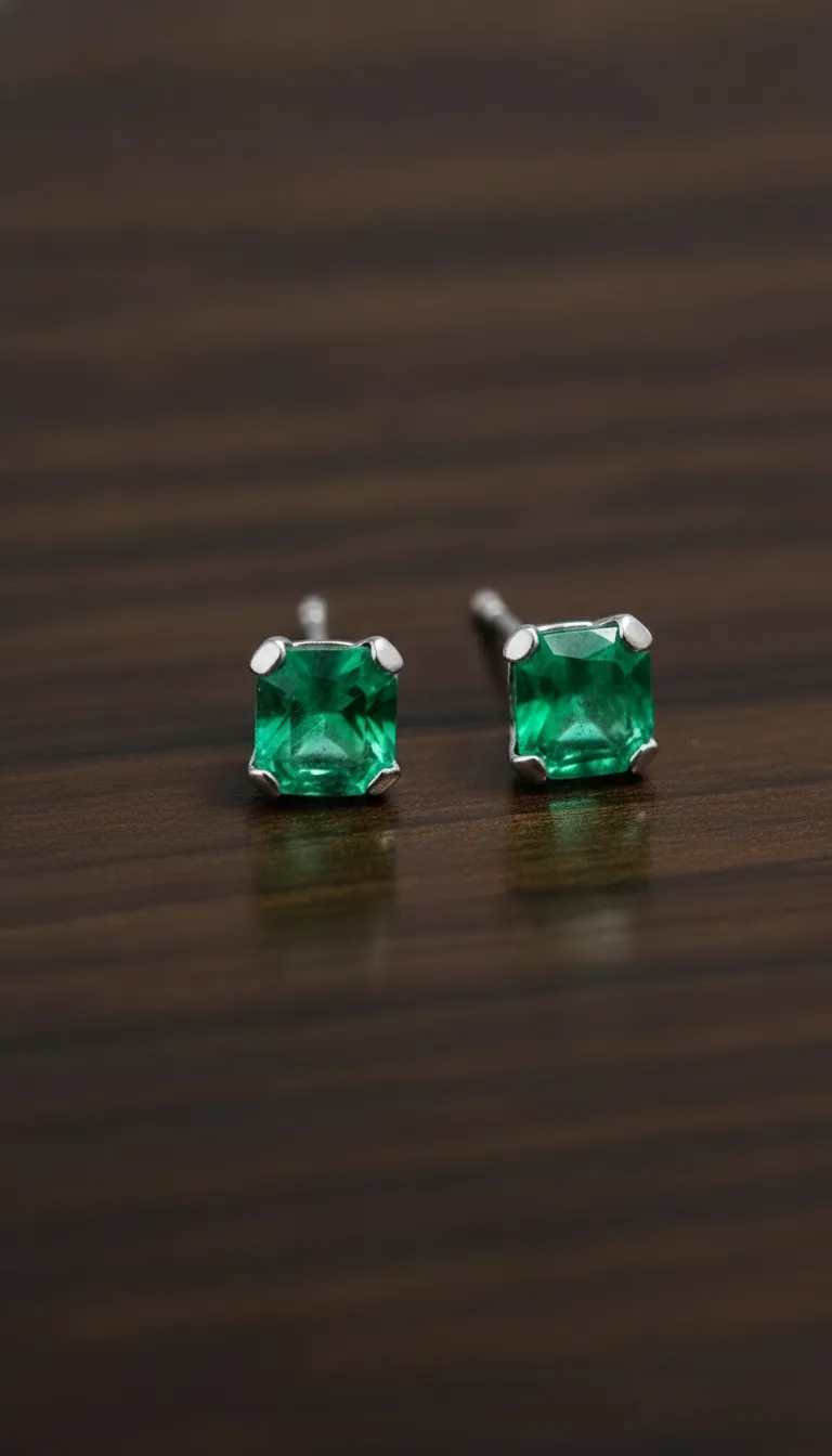 Aros de esmeralda de Corazón Inca Joyas